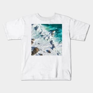 Cape of Good Hope Rocky Beach Photograph Kids T-Shirt